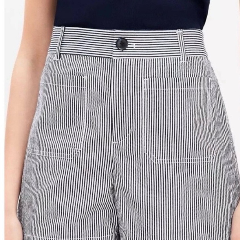 LOFT Palmer Cotton Striped Shorts